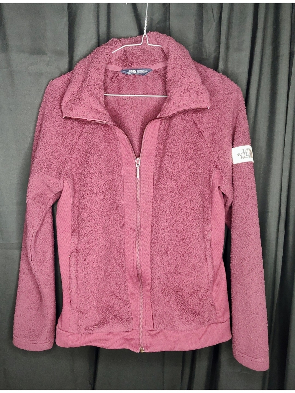 The North Face Women's Cozy Zip Up Fleece Jacket - Burgundy/ Plum  S/P